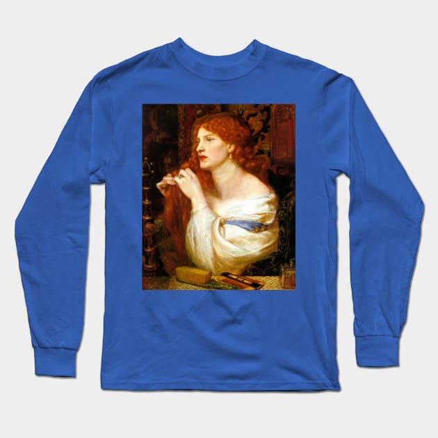 Aurelia (Fazio's Mistress) - Dante Gabriel Rossetti Long Sleeve T-Shirt by forgottenbeauty